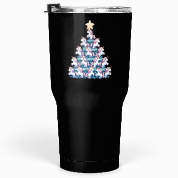 Discover Unicorn Christmas Tree Design Tumblers 30 Oz