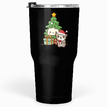 Discover Cute Sloth with Christmas Tree Tumblers 30 Oz