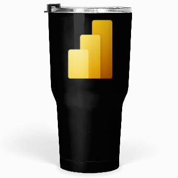 Discover Power BI Logo, business intelligence software Tumblers 30 Oz