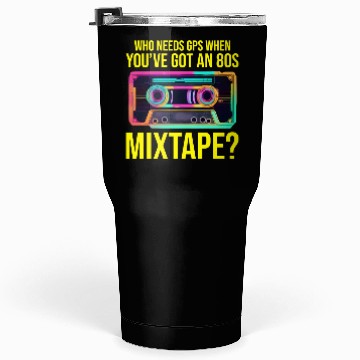 Discover Neon '80s Cassette Tape: Nostalgic Retro Vibes Tumblers 30 Oz