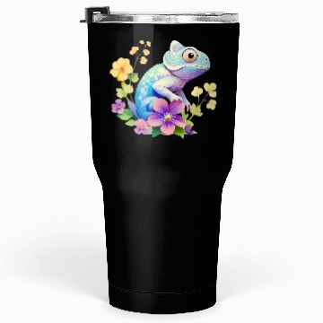 Discover Cute Chameleon for Lizard Pet Lover Tumblers 30 Oz