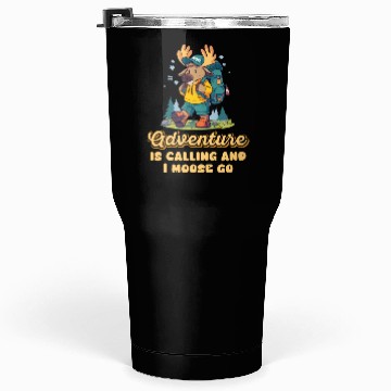Discover Adventure Is Calling Youth Cute Moose Tumblers 30 Oz