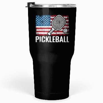 Discover US Flag Pickleball Tumblers 30 Oz