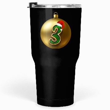 Discover 3rd Xmas Party - Age Number Three Years Tumblers 30 Oz