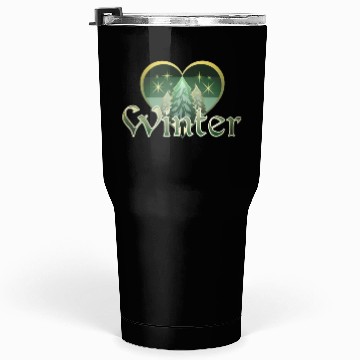 Discover Winter Heart Evergreen Retro Sunset Tumblers 30 Oz