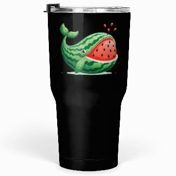 Discover Melon Whale Funny Animal Made Of Vegetables Tumblers 30 Oz