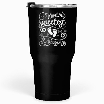 Discover Becoming Mom & Dad, winters sweetest blessings Tumblers 30 Oz