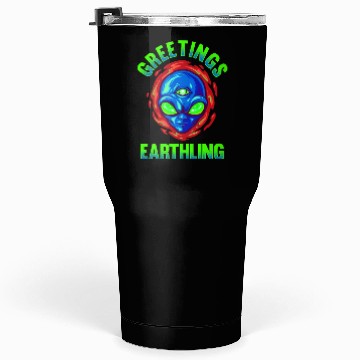 Discover Alien, Aliens, UFO, UAP, Space Unknown Flight Tumblers 30 Oz