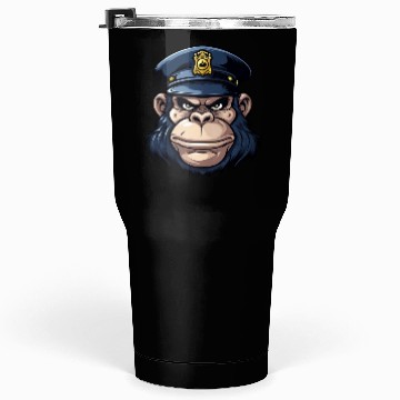 Discover Monkey policeman Tumblers 30 Oz