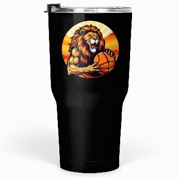 Discover Basketball lion Tumblers 30 Oz