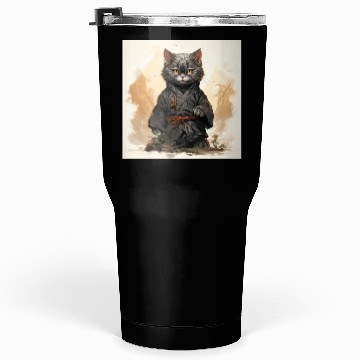 Discover Cute Ninja Cat Happy Japanese Art Tumblers 30 Oz