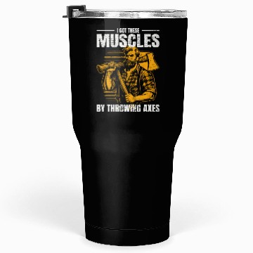Discover Muscle-Forged Mastery: Lumberjack's Axe Throwing Tumblers 30 Oz