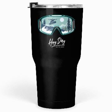 Discover Snowboarding Style logo. By "Hey Day" Tumblers 30 Oz