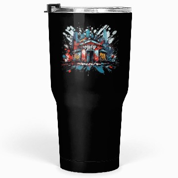 Discover Tagged Elegance - cool Urban Graffiti Tumblers 30 Oz