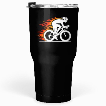 Discover White speed road cyclist Tumblers 30 Oz