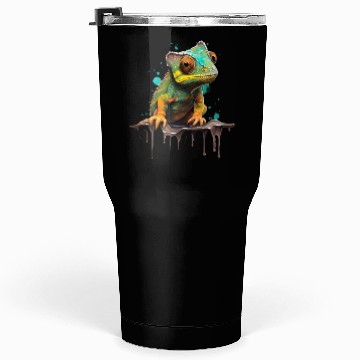 Discover Cute Chameleon for Lizard Pet Lover Tumblers 30 Oz