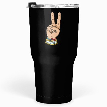 Discover hand peace love Tumblers 30 Oz