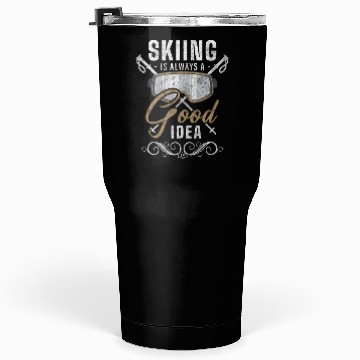 Discover Snowboarding Slopes Winter Ski Area Tumblers 30 Oz