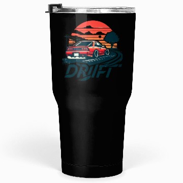 Discover Drift car in sunset Tumblers 30 Oz