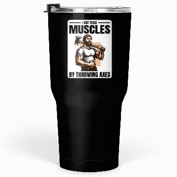 Discover Muscle-Forged Mastery: Lumberjack's Axe Throwing Tumblers 30 Oz