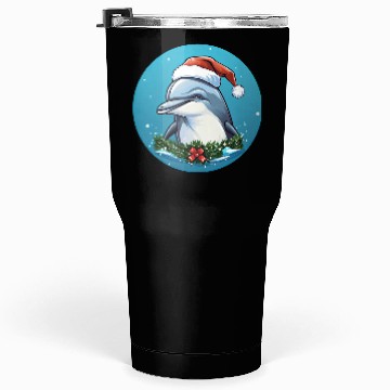 Discover Dolphin Christmas Tumblers 30 Oz