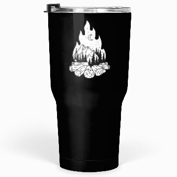 Discover Campfire with Mountain and Moon Tumblers 30 Oz