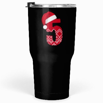 Discover 5 Number Fifth Birthday / Wedding Anniversary Tumblers 30 Oz