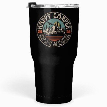 Discover HAPPY CAMPER VINTAGE MOUNTAINS Tumblers 30 Oz