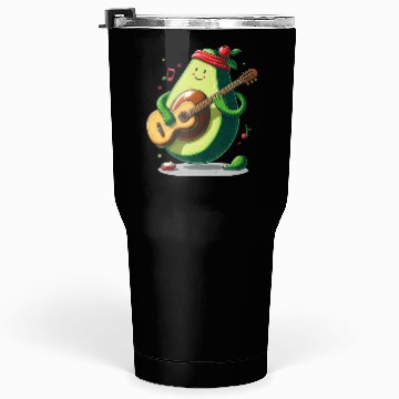 Discover Avocado playing guitar Tumblers 30 Oz