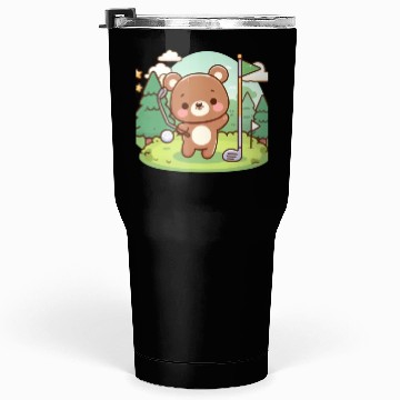 Discover Golfing bears Tumblers 30 Oz