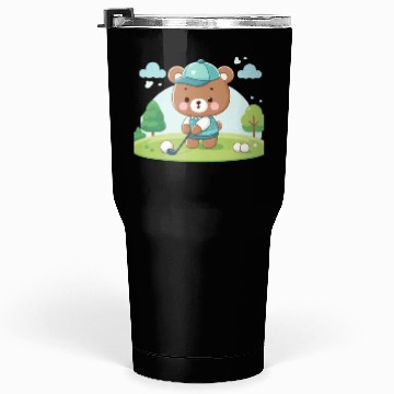 Discover Golfing bears Tumblers 30 Oz