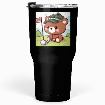 Discover Golfing bears Tumblers 30 Oz