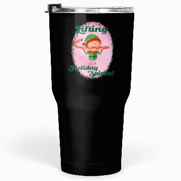Discover Muscle Elf -Christmas Spirit Workout Tumblers 30 Oz