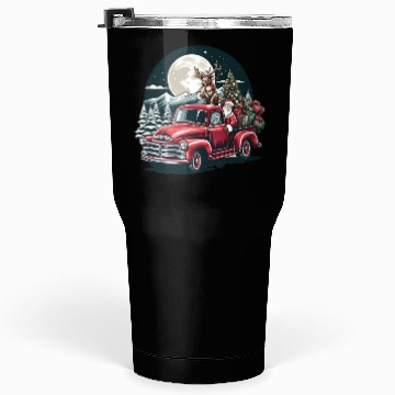 Discover santa claus with Reindeer Tumblers 30 Oz