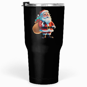 Discover Santa Claus is coming Tumblers 30 Oz