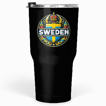 Discover Sweden logo Tumblers 30 Oz