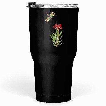 Discover dragonfly flying over a plant Tumblers 30 Oz