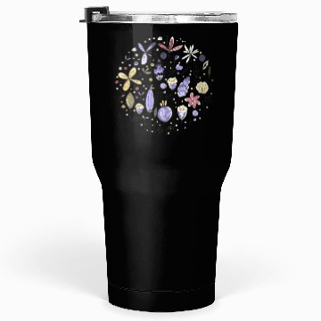 Discover White Natural Flower Tumblers 30 Oz