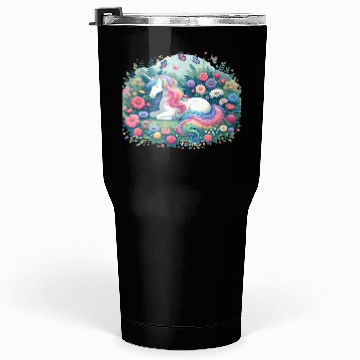 Discover Botanist Unicorn in a Magical Garden Tumblers 30 Oz