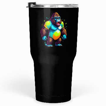 Discover Cartoonish Gorilla Tumblers 30 Oz
