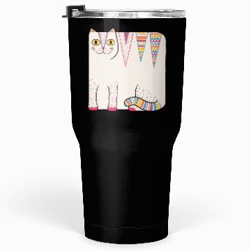 Discover White Loaf Cat Tumblers 30 Oz