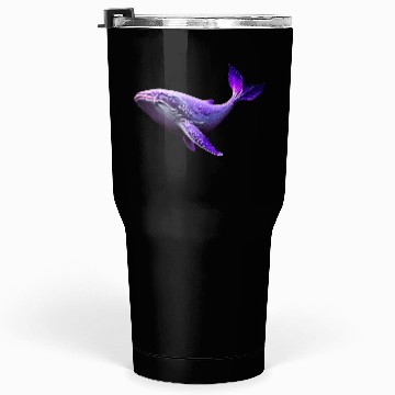 Discover Neon whale illustration Tumblers 30 Oz