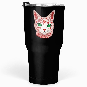Discover Christmas snowflake cat Tumblers 30 Oz