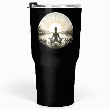 Discover Yoga lotus design Tumblers 30 Oz