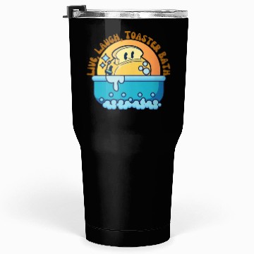 Discover Live Laugh Toaster Bath Tumblers 30 Oz