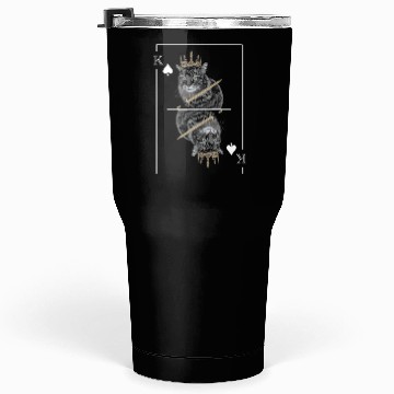 Discover Cat Spades King Playing Card Cat Daddy Cat Mom Tumblers 30 Oz