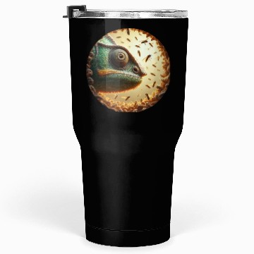 Discover Chameleon head surrounded by bees Tumblers 30 Oz