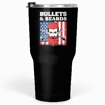 Discover Bullets & Beards Soldier or Army Gift Tumblers 30 Oz