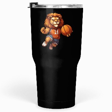 Discover Basketball player lion Tumblers 30 Oz