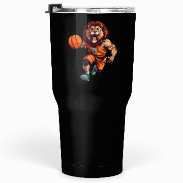 Discover Basketball lion Tumblers 30 Oz